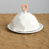 Battuto Butter Dish in Snowflake