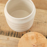 DBO Home Home Vessels Large Bare Lidded Vessel in Snowflake Snowflake