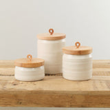 DBO Home Home Vessels XL Bare Lidded Vessel in Snowflake Snowflake