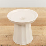 DBO Home Home Candle Holders Short Fluted Candlestick Snowflake