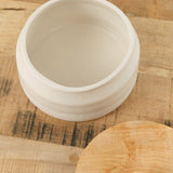 DBO Home Home Vessels Small Bare Lidded Vessel in Snowflake Snowflake