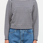 Apis Stripe Sweater by Demylee in Off White and Navy