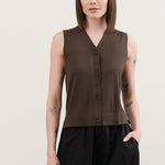Demylee Apparel Womens Sweaters Ariya Superfine Merino Wool Vest