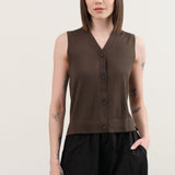 Demylee Apparel Womens Sweaters Ariya Superfine Merino Wool Vest