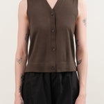 Demylee Apparel Womens Sweaters Ariya Superfine Merino Wool Vest