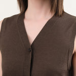 Demylee Apparel Womens Sweaters Ariya Superfine Merino Wool Vest