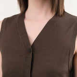 Demylee Apparel Womens Sweaters Ariya Superfine Merino Wool Vest