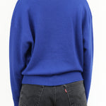 Blue Artemis Long Sleeve Cashmere Crewneck Sweater by Demylee New York Designer Brand 