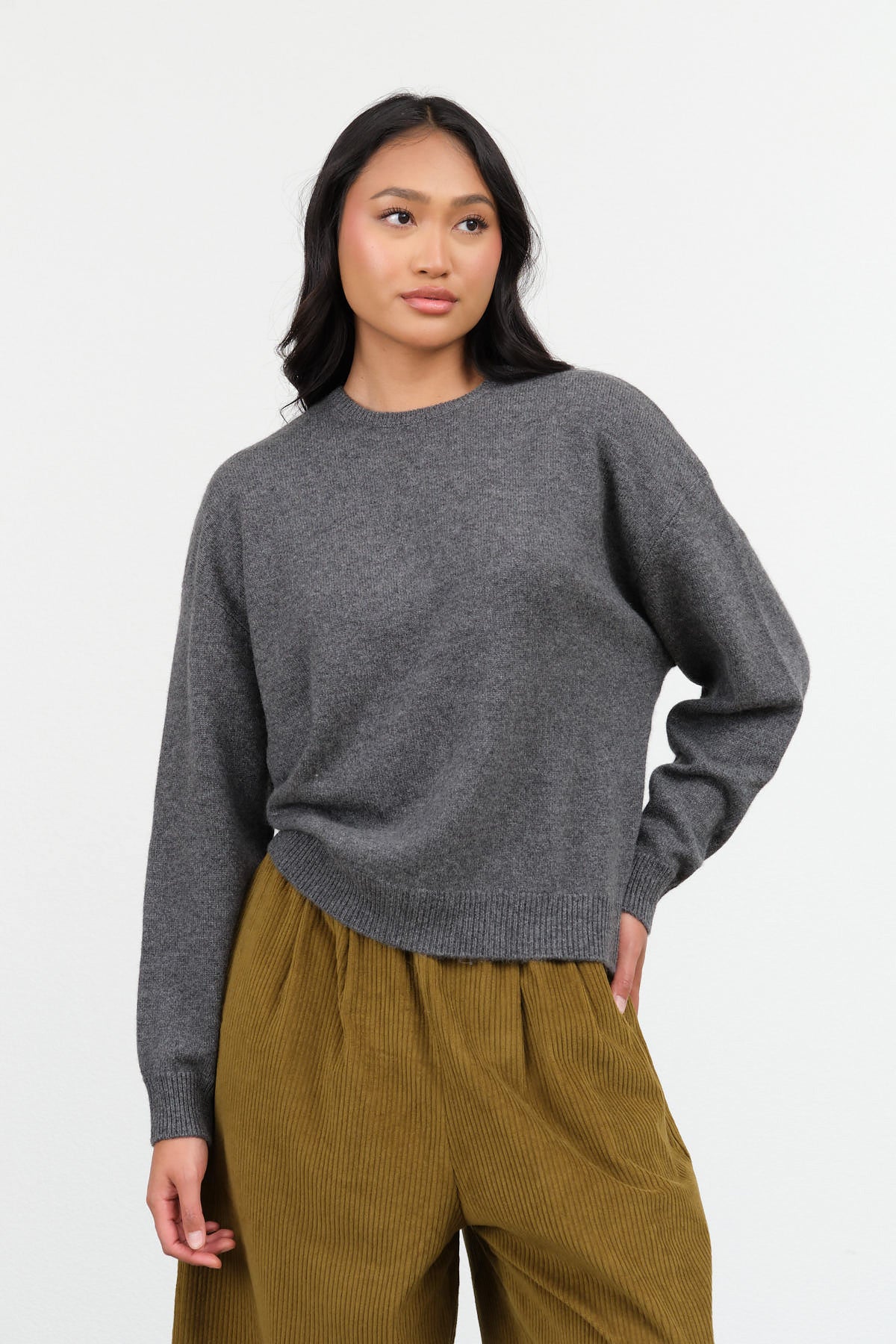 Demylee Artemis Sweater in Dark Heather Grey