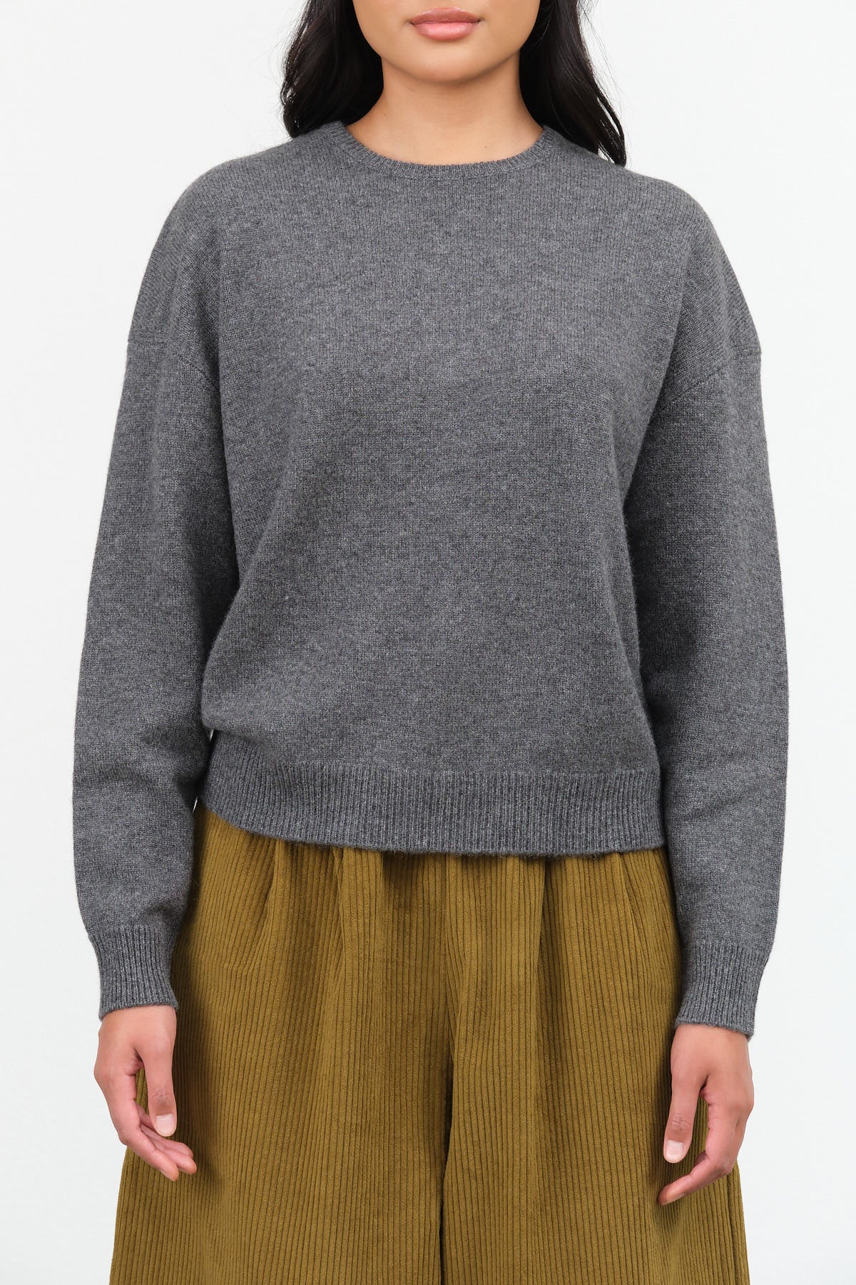 Artemis Sweater by Demylee in Dark Heather Grey