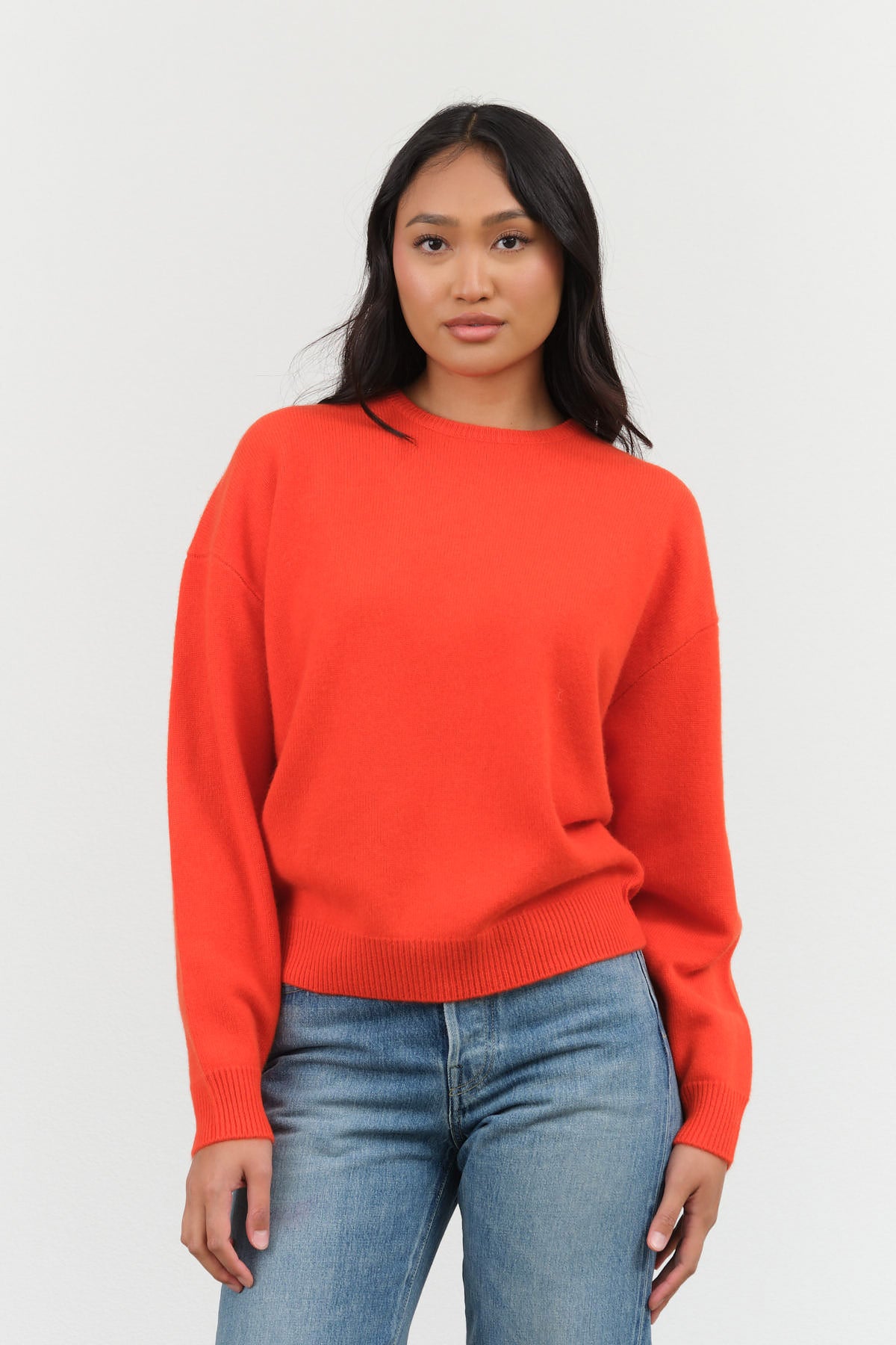 Demylee Artemis Sweater in Red Orange