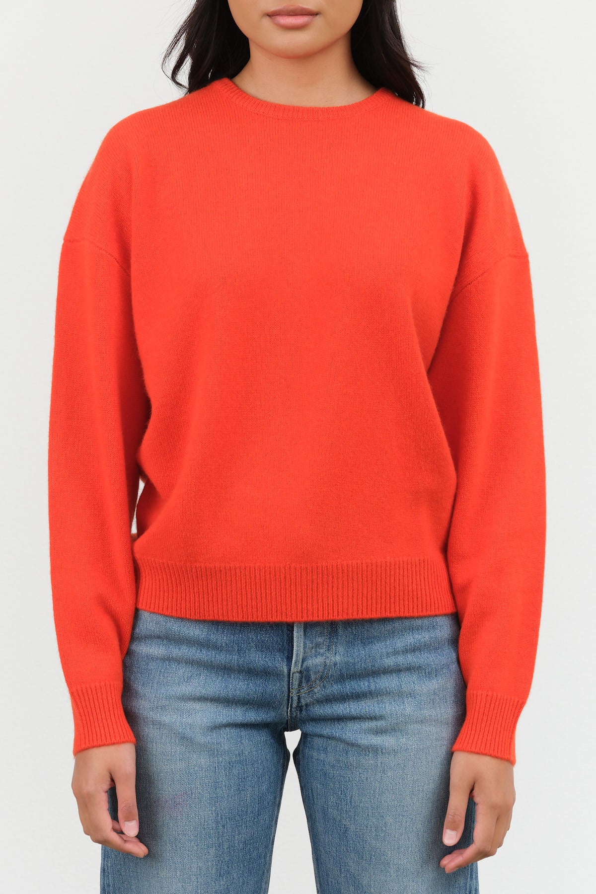 Artemis Sweater by Demylee in Red Orange