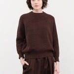 DEMYLEE Apparel Womens Sweaters Chelsea Cotton Sweater in Espresso