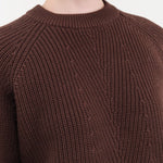 DEMYLEE Apparel Womens Sweaters Chelsea Cotton Sweater in Espresso
