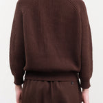 DEMYLEE Apparel Womens Sweaters Chelsea Cotton Sweater in Espresso