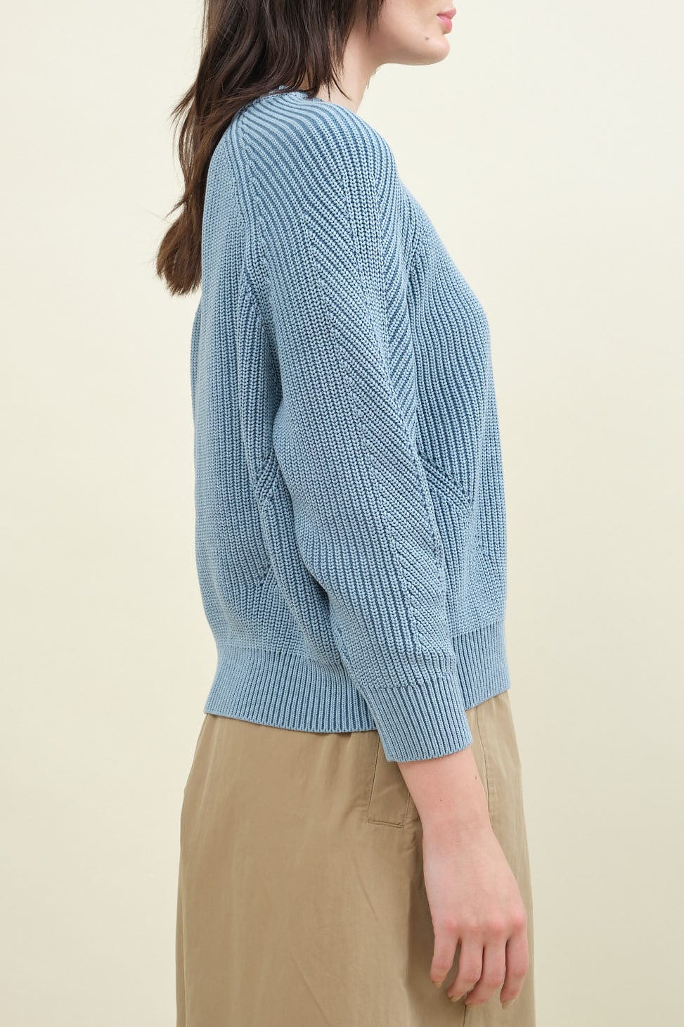 Chelsea Cotton Sweater in Sky