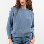 Demylee Apparel Womens Sweaters Chelsea Washed Cotton Sweater