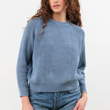 Demylee Apparel Womens Sweaters Chelsea Washed Cotton Sweater