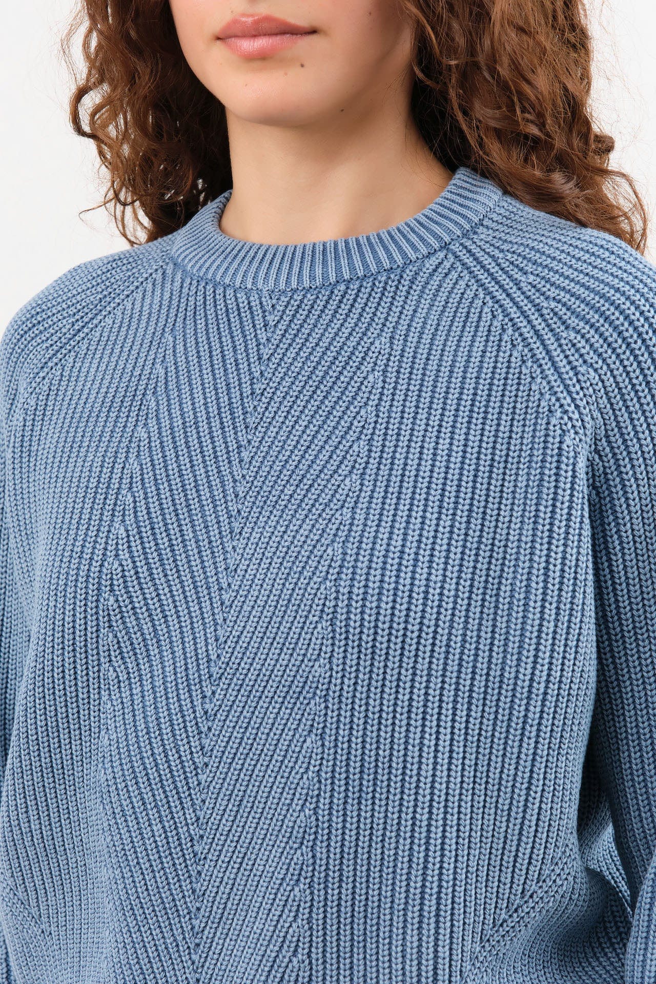 Demylee Apparel Womens Sweaters Chelsea Washed Cotton Sweater