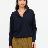 Demylee Chrome Sweater in Navy