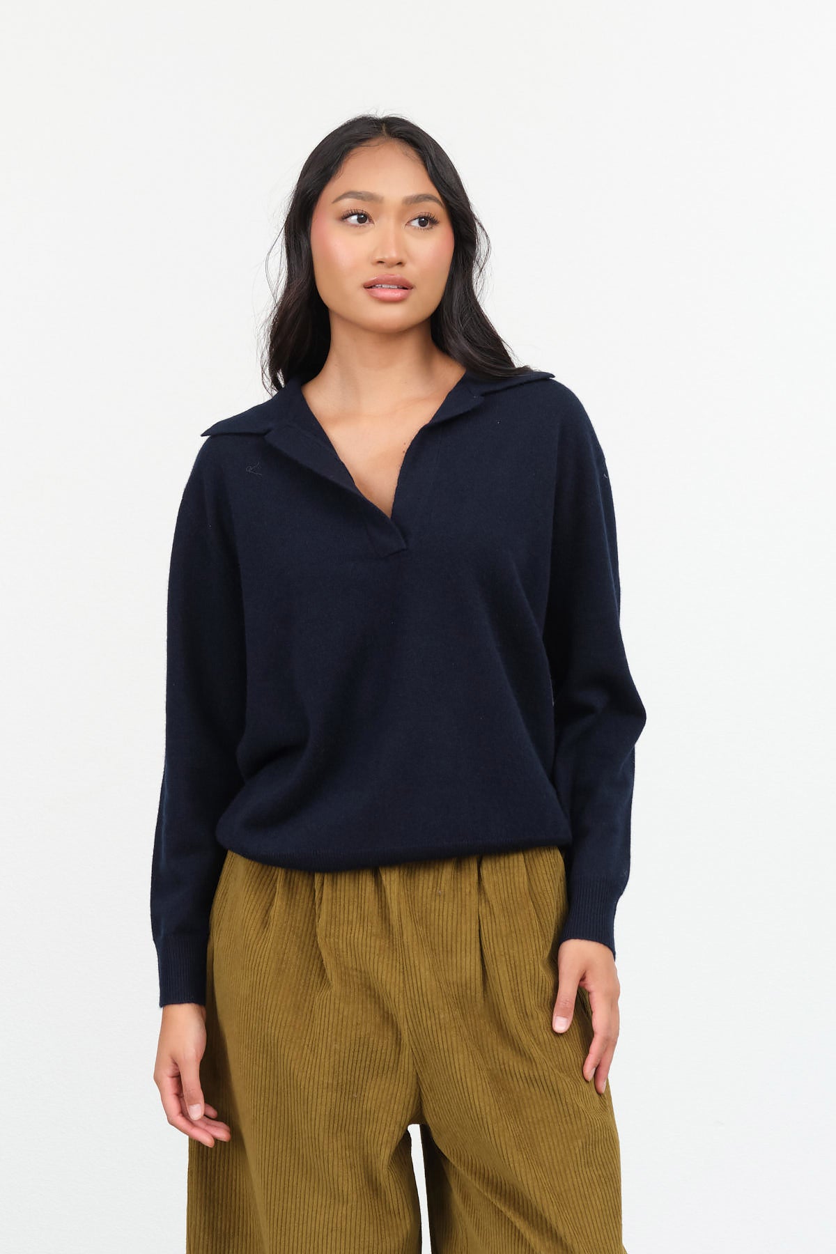 Demylee Chrome Sweater in Navy