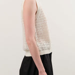 Demylee Apparel Womens Sweaters Cindy Crochet Cotton Linen Polo Top