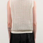 Demylee Apparel Womens Sweaters Cindy Crochet Cotton Linen Polo Top