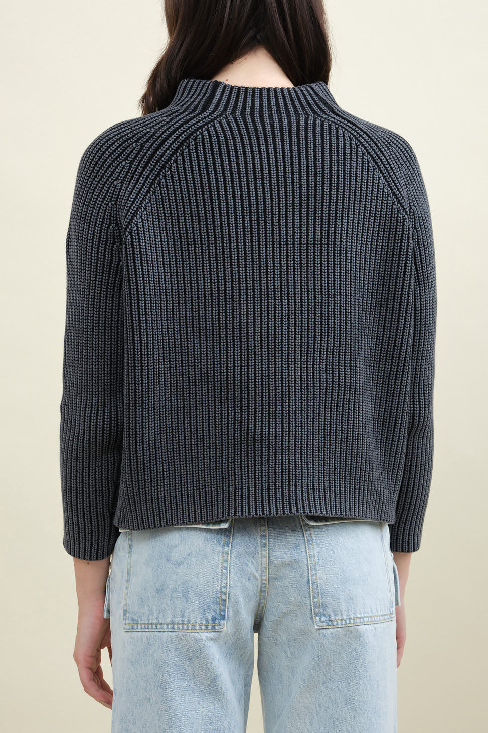 Demylee Daphne Cotton Sweater in Black