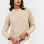 Demylee Daphne Cotton Sweater in Sandstone