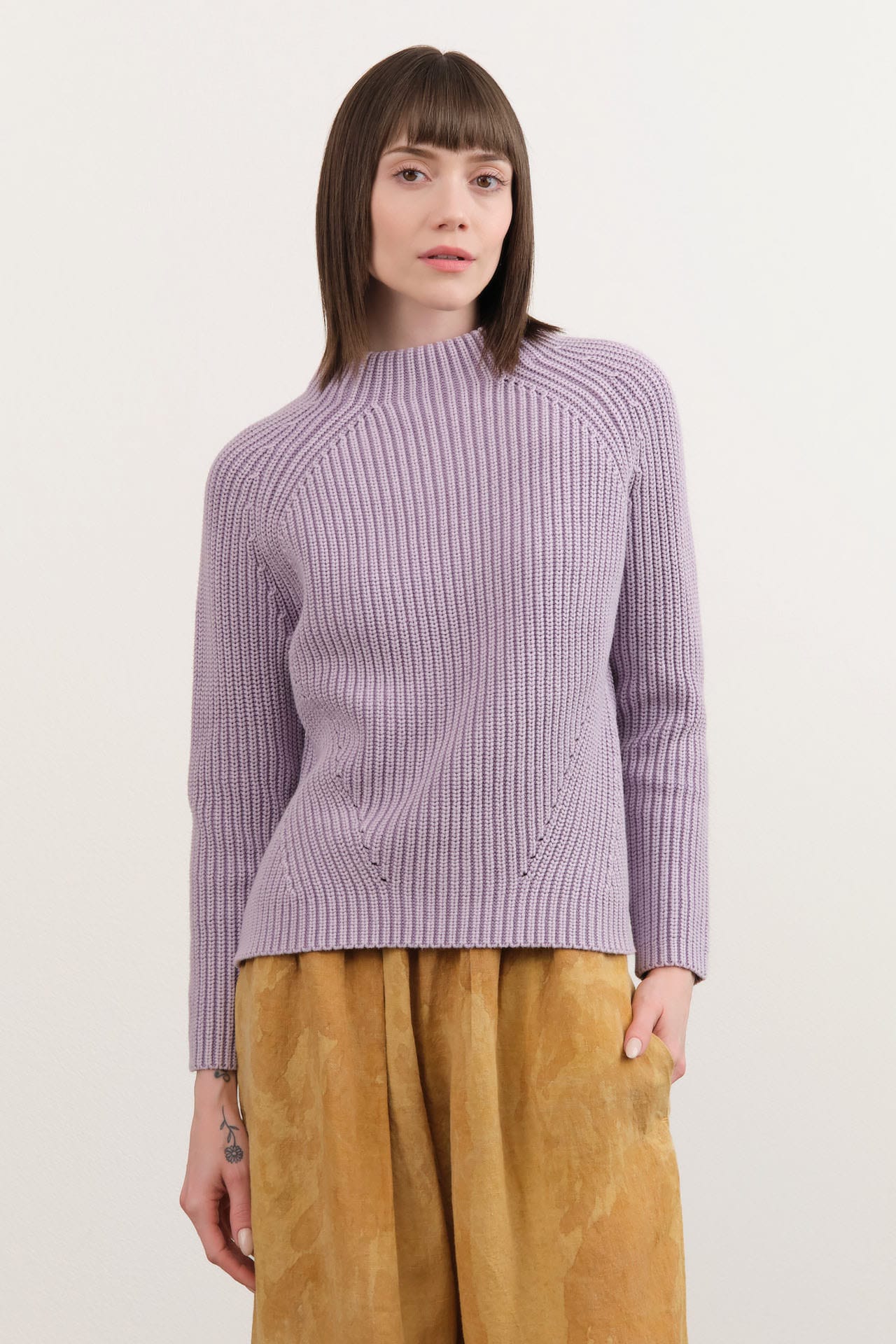Demylee Apparel Womens Sweaters Daphne Washed Cotton Sweater