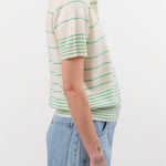 Demylee Apparel Womens Sweaters Drew Stripe Cashmere Cardigan