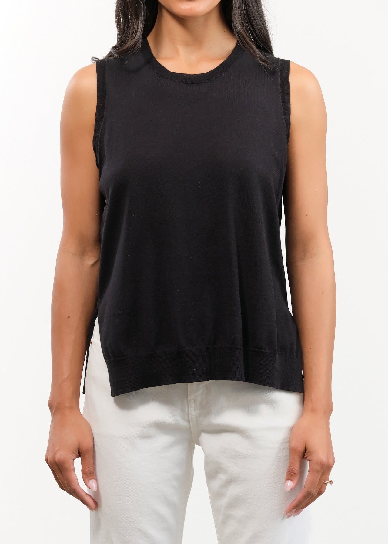 DEMYLEE Apparel Womens Sweaters Elisa Fine Pima Cotton Vest