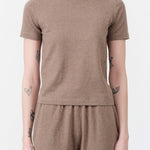 Adebola Cotton Cashmere Top by Demylee in Truffle