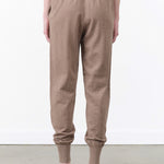 Hessa Cotton Cashmere Jogger Pant in Truffle Tan Brown by Demylee Designer Brand 