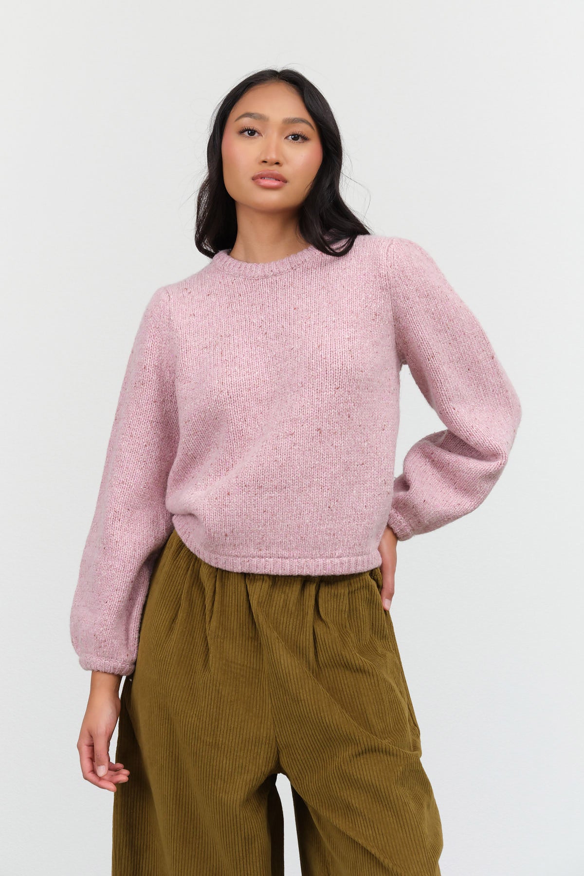 Demylee Iara Sweater in Soft Pink