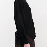 DEMYLEE Apparel Womens Sweaters Jayla Cashmere Cardigan in Black