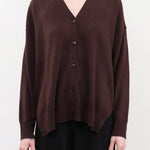 DEMYLEE Apparel Womens Sweaters Jayla Cashmere Cardigan in Espresso
