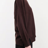 DEMYLEE Apparel Womens Sweaters Jayla Cashmere Cardigan in Espresso