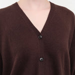 DEMYLEE Apparel Womens Sweaters Jayla Cashmere Cardigan in Espresso