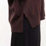 DEMYLEE Apparel Womens Sweaters Jayla Cashmere Cardigan in Espresso