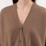Jayla Cashmere Cardigan in Hazelnut