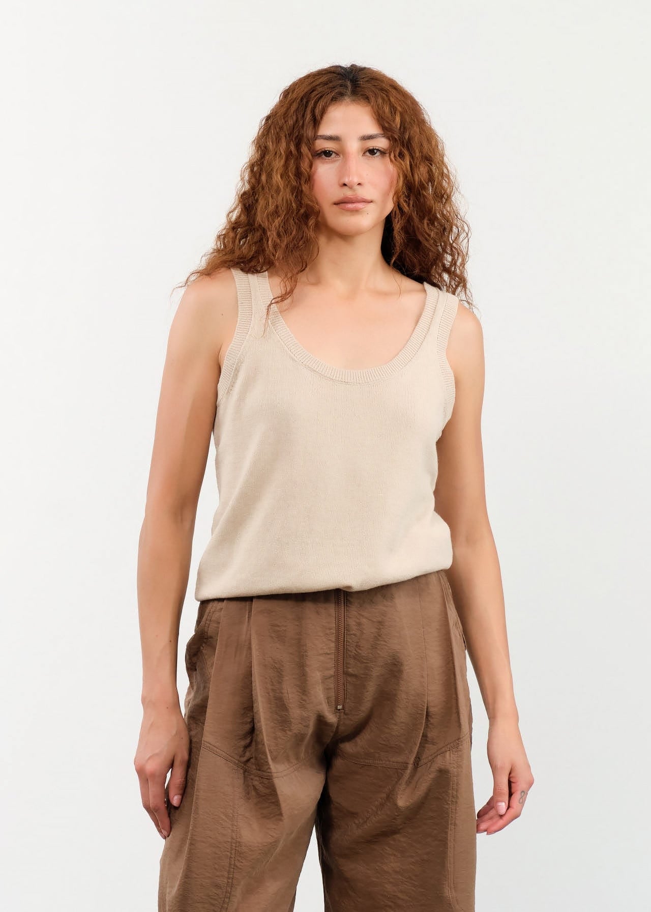 DEMYLEE Apparel Womens Sweaters Jessie Cotton Linen Top