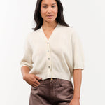 DEMYLEE Apparel Womens Sweaters Joan Cashmere Cardigan in Ivory