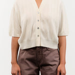 DEMYLEE Apparel Womens Sweaters Joan Cashmere Cardigan in Ivory