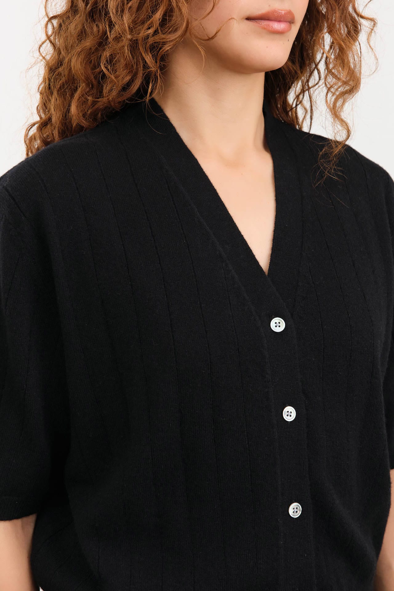 DEMYLEE Apparel Womens Sweaters Joan Cashmere Cardigan in Black