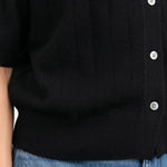 DEMYLEE Apparel Womens Sweaters Joan Cashmere Cardigan in Black