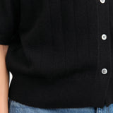 DEMYLEE Apparel Womens Sweaters Joan Cashmere Cardigan in Black