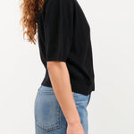 Demylee Apparel Womens Sweaters Joan Cashmere Cardigan in Black