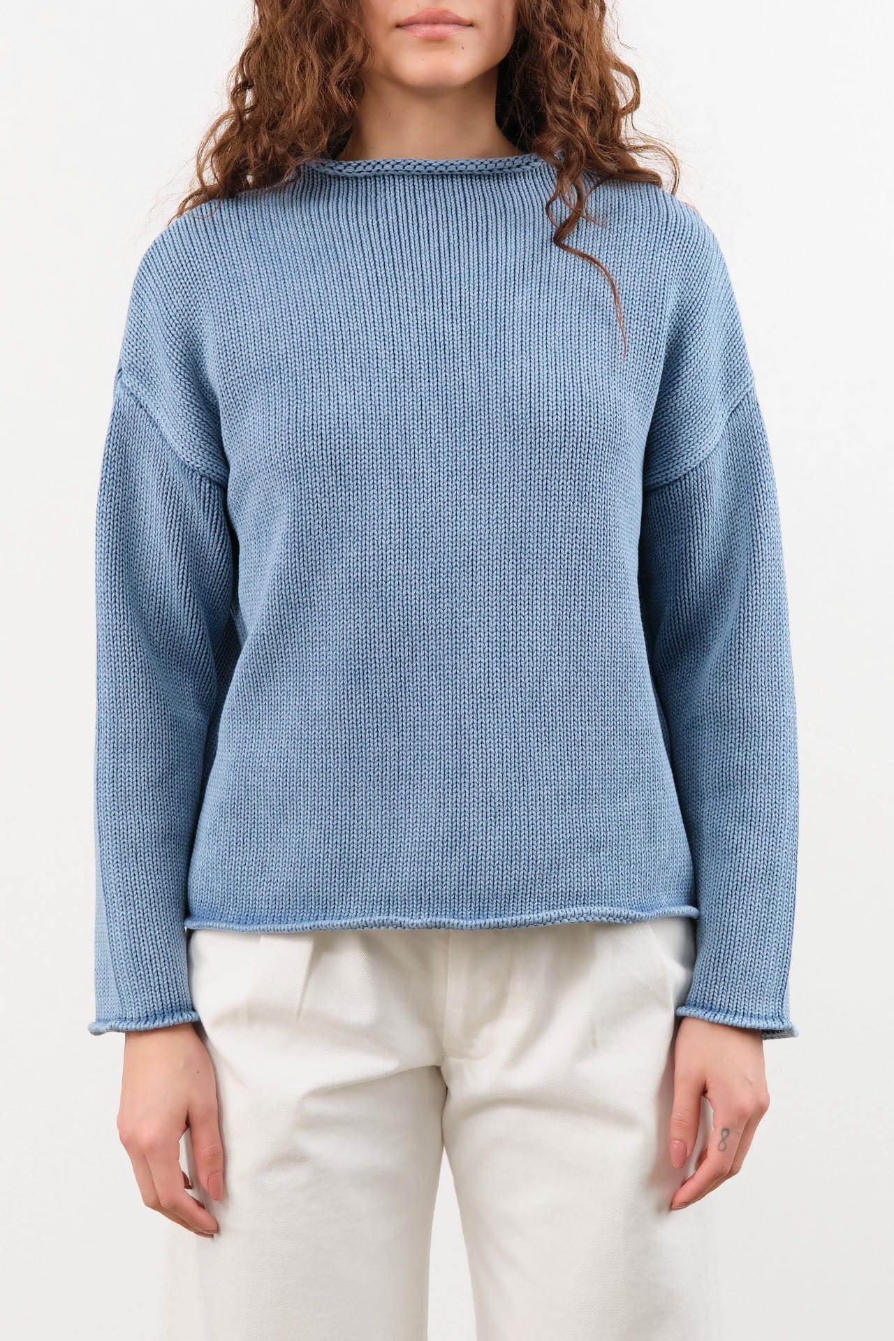 Demylee Apparel Womens Sweaters Lamis Washed Cotton Sweater