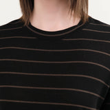 Demylee Apparel Womens Sweaters Luca Stripe Superfine Merino Wool Top